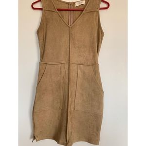 Suede Mini Dress